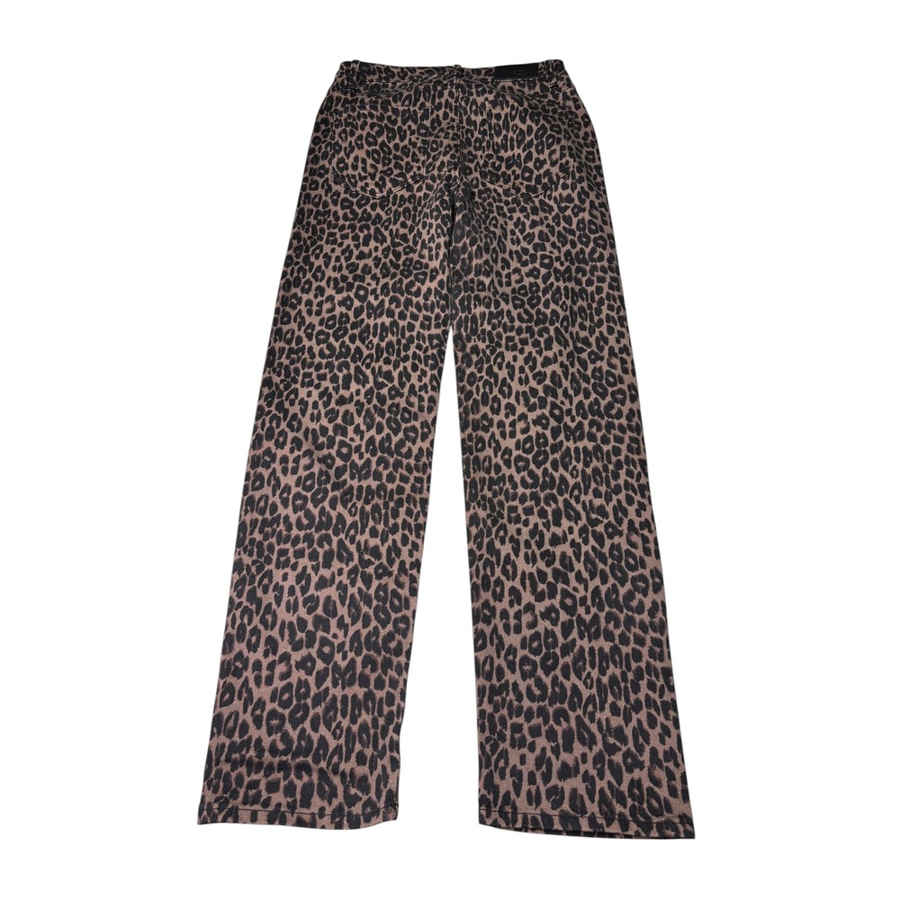 Rails The Topanga High Rise Straight Jeans Brown Nala Leopard Print Womens 26X29 - Picture 7 of 13